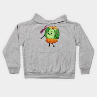 Cheerful Cabbage Kids Hoodie